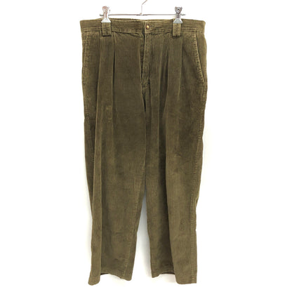【現状渡し品】【メンズ】 VAN HEUSIN ヴァンヒューゼン CORDUROY PANTS コーデュロイパンツ ボトムス 古着 ヴィンテージ 157-260526-rs-06-fur サイズ：34×30 カラー：カーキ 万代Net店