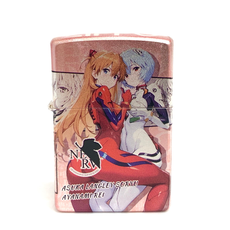 【中古美品】【メンズ/レディース】 ZIPPO × EVANGELION ジッポ OIL LIGHTER オイルライター 惣流・アスカ・ラングレー 綾波レイ 小物 206-260813-rs-02-fur 万代Net店