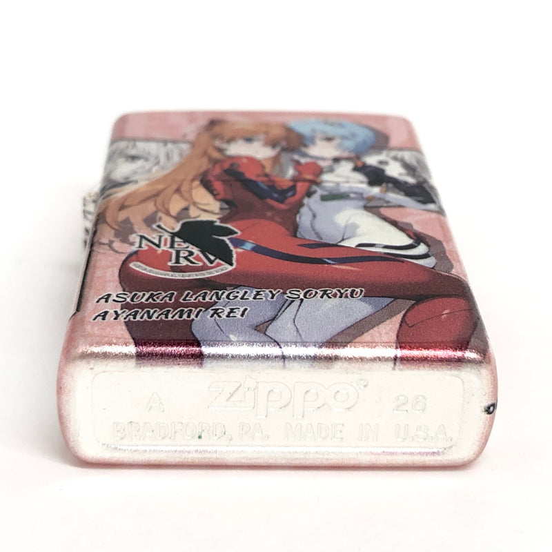 【中古美品】【メンズ/レディース】 ZIPPO × EVANGELION ジッポ OIL LIGHTER オイルライター 惣流・アスカ・ラングレー 綾波レイ 小物 206-260813-rs-02-fur 万代Net店