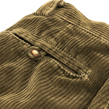 【現状渡し品】【メンズ】 VAN HEUSIN ヴァンヒューゼン CORDUROY PANTS コーデュロイパンツ ボトムス 古着 ヴィンテージ 157-260526-rs-06-fur サイズ：34×30 カラー：カーキ 万代Net店