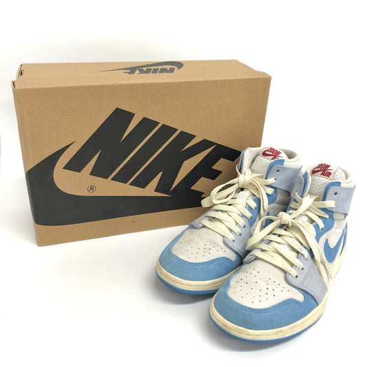 【現状渡し品】【メンズ/レディース】 NIKE ナイキ WMNS AIR JORDAN 1 ZOOM CMFT2 DV1305-004 ウィメンズ エア ジョーダン ズーム コンフォート スニーカー シューズ 靴 160-260813-rs-03-fur サイズ：26.5cm US9.5 カラー：ユニバーシティブルー/アイスブルー 万代Net店