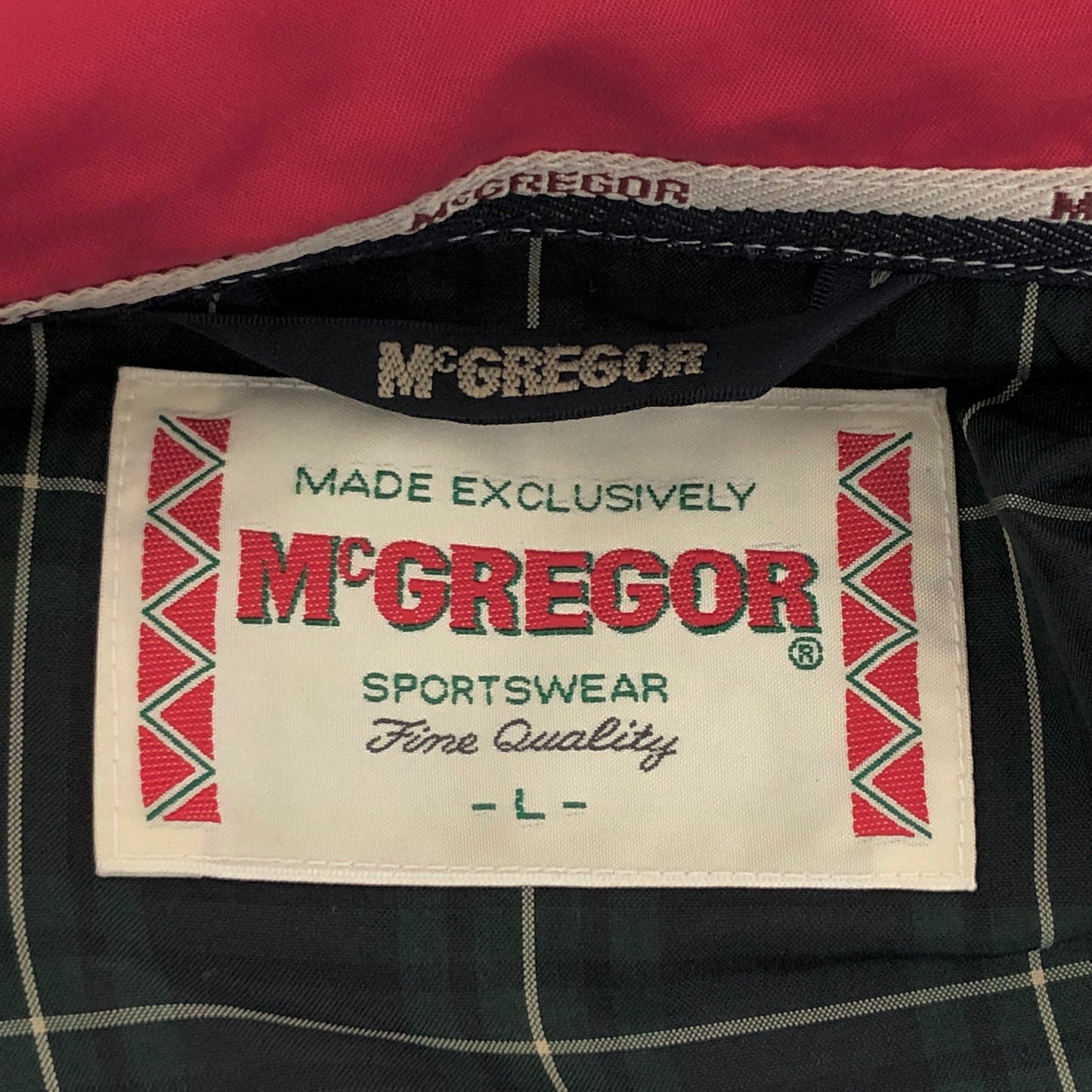 【現状渡し品】【メンズ】 McGREGOR マックレガー JACKET MM11-8606 ジャケット ブルゾン アウター 古着 ヴィンテージ 146-260526-rs-07-fur サイズ：L カラー：レッド 万代Net店