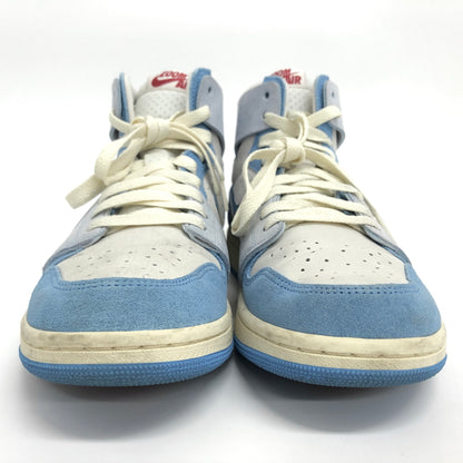 【現状渡し品】【メンズ/レディース】 NIKE ナイキ WMNS AIR JORDAN 1 ZOOM CMFT2 DV1305-004 ウィメンズ エア ジョーダン ズーム コンフォート スニーカー シューズ 靴 160-260813-rs-03-fur サイズ：26.5cm US9.5 カラー：ユニバーシティブルー/アイスブルー 万代Net店