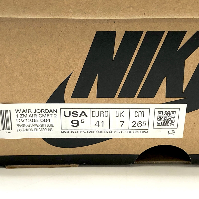 【現状渡し品】【メンズ/レディース】 NIKE ナイキ WMNS AIR JORDAN 1 ZOOM CMFT2 DV1305-004 ウィメンズ エア ジョーダン ズーム コンフォート スニーカー シューズ 靴 160-260813-rs-03-fur サイズ：26.5cm US9.5 カラー：ユニバーシティブルー/アイスブルー 万代Net店