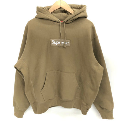 【中古品】【メンズ/レディース】 Supreme シュプリーム Box Logo Hooded Sweatshirt ボックスロゴ フーデッド スウェットシャツ パーカー 長袖 トップス 149-251216-rs-03-fur サイズ：S カラー：ベージュ系 万代Net店