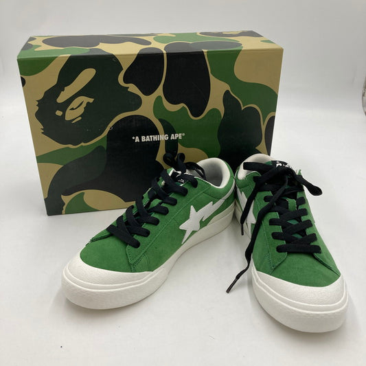 【中古美品】【メンズ】 A BATHING APE アベイシングエイプ 0ZXSHM191013J MAD STA 靴 スニーカー 165-250716-NS-17-iwa サイズ：27.5cm カラー：グリーン ホワイト 万代Net店