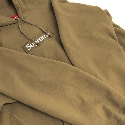 【中古品】【メンズ/レディース】 Supreme シュプリーム Box Logo Hooded Sweatshirt ボックスロゴ フーデッド スウェットシャツ パーカー 長袖 トップス 149-251216-rs-03-fur サイズ：S カラー：ベージュ系 万代Net店