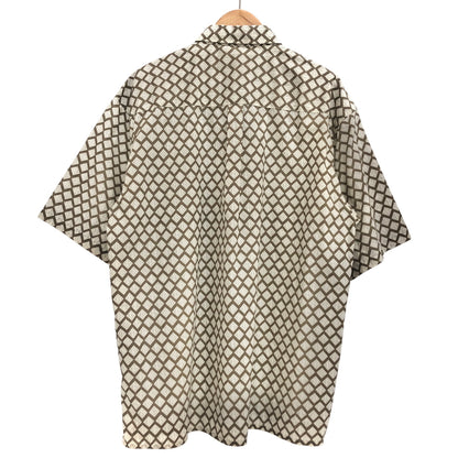 【現状渡し品】【メンズ】 PACE ペース S/S BD SHIRT 半袖 シャツ トップス 総柄 古着 ヴィンテージ 146-260527-rs-04-fur サイズ：L カラー：ブラウン 万代Net店