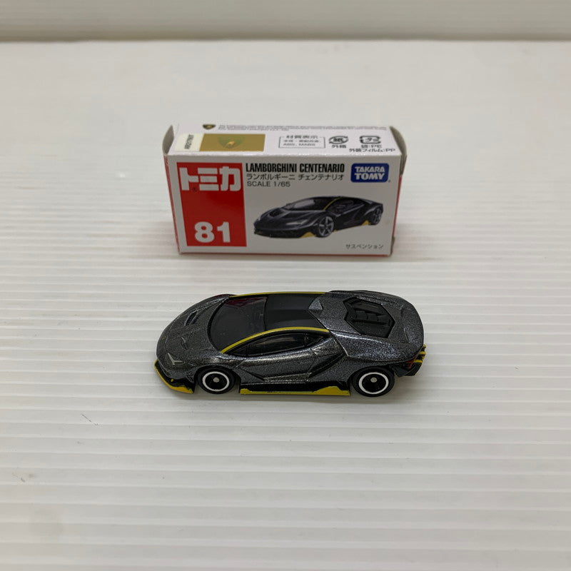 【中古品】 タカラトミー トミカ No.81 ランボルギーニ チェンテナリオ 1/65 ミニカー 062-251212-AS-1-min 万代Net店