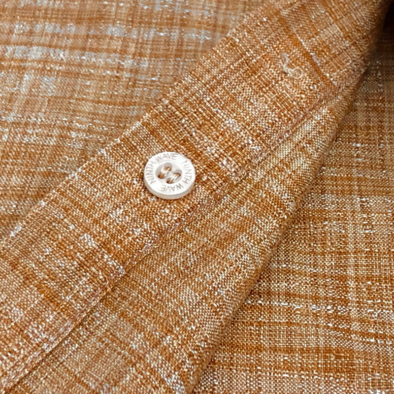 【中古品】【メンズ】 NINTH WAVE S/S BD SHIRT 半袖 シャツ トップス 古着 ヴィンテージ 146-260527-rs-05-fur サイズ：42cms カラー：ブラウン 万代Net店