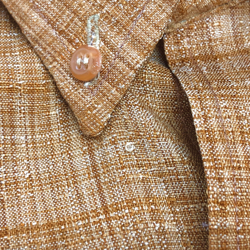 【中古品】【メンズ】 NINTH WAVE S/S BD SHIRT 半袖 シャツ トップス 古着 ヴィンテージ 146-260527-rs-05-fur サイズ：42cms カラー：ブラウン 万代Net店