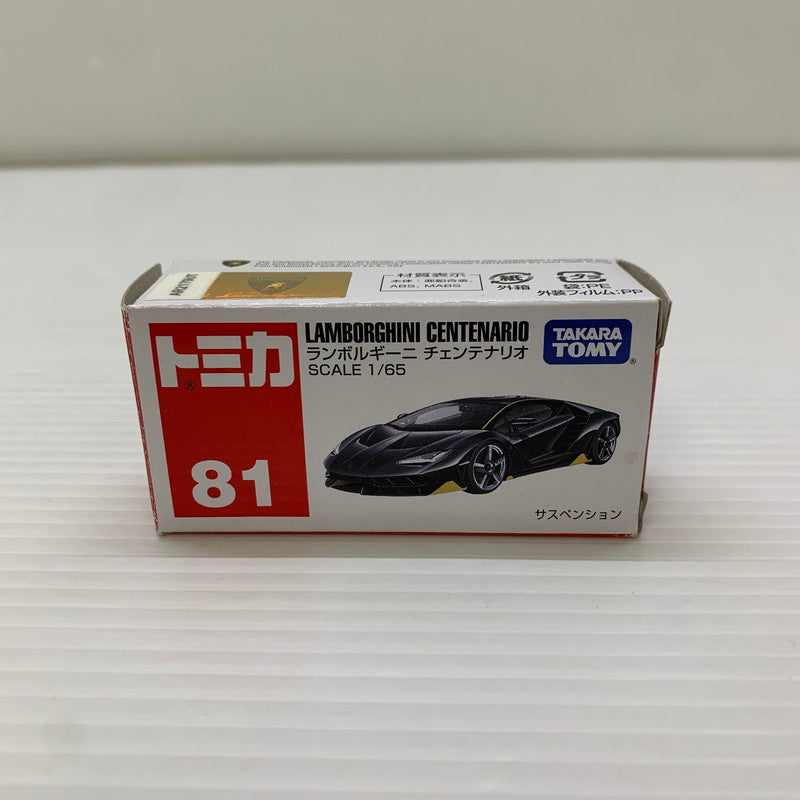 【中古品】 タカラトミー トミカ No.81 ランボルギーニ チェンテナリオ 1/65 ミニカー 062-251212-AS-1-min 万代Net店