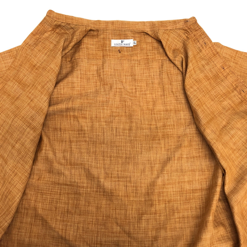 【中古品】【メンズ】 NINTH WAVE S/S BD SHIRT 半袖 シャツ トップス 古着 ヴィンテージ 146-260527-rs-05-fur サイズ：42cms カラー：ブラウン 万代Net店