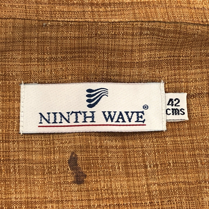 【中古品】【メンズ】 NINTH WAVE S/S BD SHIRT 半袖 シャツ トップス 古着 ヴィンテージ 146-260527-rs-05-fur サイズ：42cms カラー：ブラウン 万代Net店