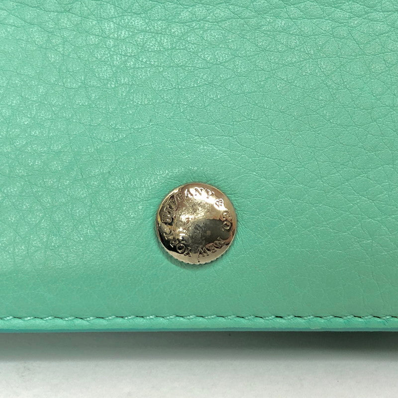【現状渡し品】【レディース】 TIFFANY&Co. ティファニー CARD CASE ティファニー カードケース カード収納 カード入れ 名刺入れ 小物 アクセサリー 181-251217-rs-01-fur カラー：ティファニーブルー 万代Net店