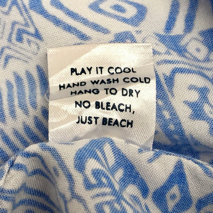 【中古品】【メンズ】 KENNY FLOWERS ケニーフラワーズ S/S SHIRT 半袖 シャツ 総柄 トップス 古着 ヴィンテージ 146-260527-rs-06-fur サイズ：XL カラー：ホワイト/ブルー 万代Net店