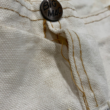 【現状渡し品】【メンズ】 BIG MAC ビッグマック JC PENNEY APRON DOUBLE KNEE OVERALL ジェーシーペニー エプロン ダブルニー オーバーオール 157-260610-kh-11-izu カラー：アイボリ― 万代Net店