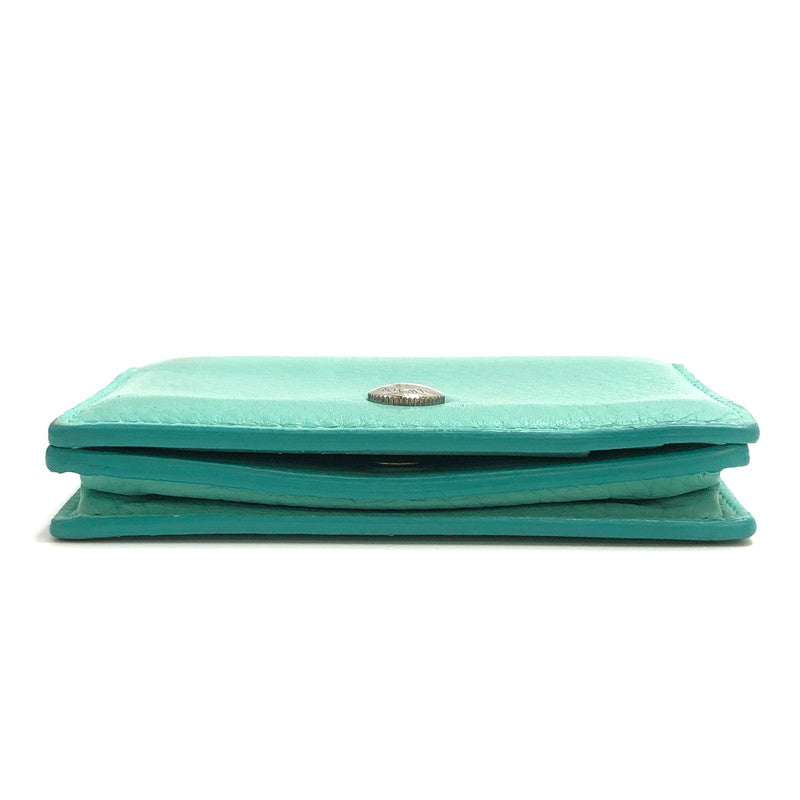 【現状渡し品】【レディース】 TIFFANY&Co. ティファニー CARD CASE ティファニー カードケース カード収納 カード入れ 名刺入れ 小物 アクセサリー 181-251217-rs-01-fur カラー：ティファニーブルー 万代Net店