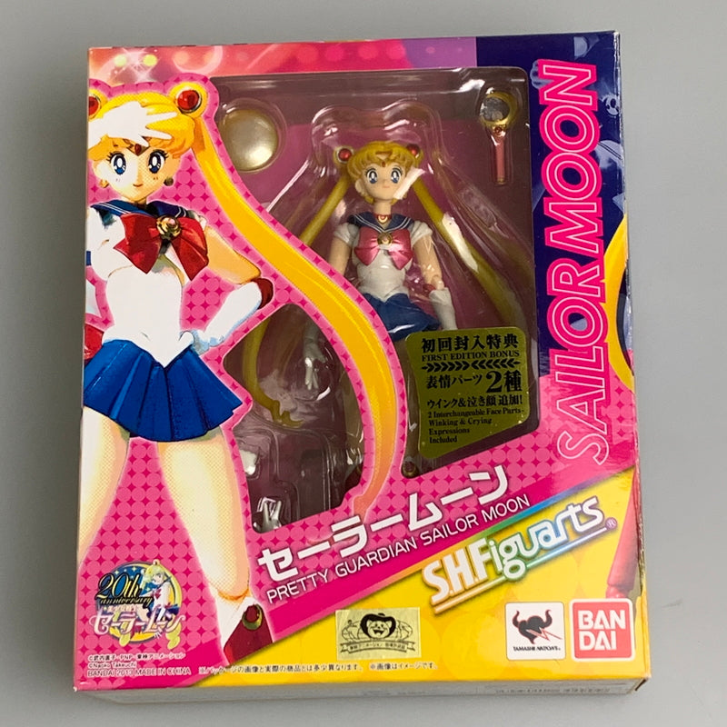 【現状渡し品】 S.H.Figuarts 美少女戦士 セーラームーン 初回封入特典 表情パーツ2種つき 20th フィギュア 040-260604-hu-04-min 万代Net店