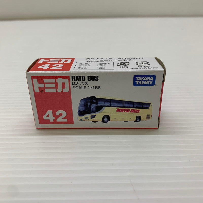【中古品】 タカラトミー トミカ No.42 はとバス イエロー ミニカー 長期保管品 062-251212-AS-3-min 万代Net店