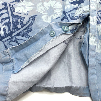 【中古品】【メンズ】 LE FROG CASUAL S/S SHIRT 半袖 シャツ ハワイアンシャツ トップス 古着 ヴィンテージ 146-260528-rs-01-fur サイズ：L カラー：ライトブルー 万代Net店