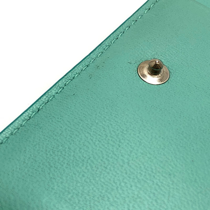 【現状渡し品】【レディース】 TIFFANY&Co. ティファニー CARD CASE ティファニー カードケース カード収納 カード入れ 名刺入れ 小物 アクセサリー 181-251217-rs-01-fur カラー：ティファニーブルー 万代Net店
