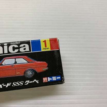【中古品】 TOMY トミー 1/60 ニッサン ブルーバード SSS クーペ レッド 黒箱 ミニカー 長期保管品 060-251212-AS-4-min 万代Net店