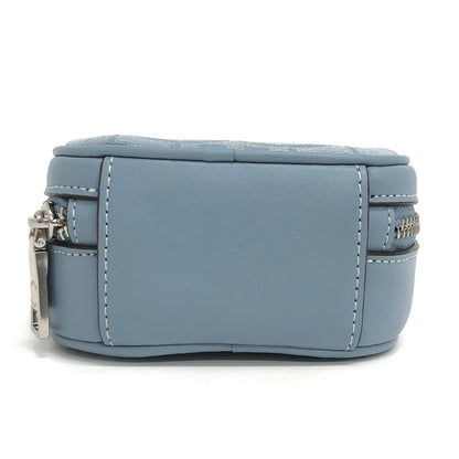 【中古品】【レディース】 COACH コーチ CH152 エヴァ フォーン クロスボディ・シグネチャー シャンブレー ショルダーバッグ ミニバッグ 鞄 180-251217-rs-02-fur カラー：ブルー・サックス系 万代Net店