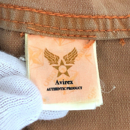 【現状渡し品】【メンズ】 AVIREX アヴィレックス MILITARY SHIRT A-75 ミリタリー 半袖 シャツ 迷彩柄 トップス 古着 145-260528-rs-03-fur サイズ：M カラー：サーモンピンク系 万代Net店