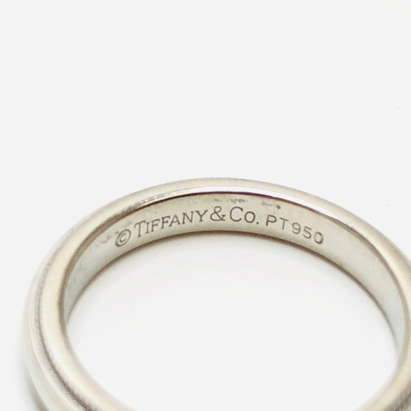 【中古品】【レディース】 TIFFANY&Co. ティファニー PT950 ミルグレインリング 指輪 アクセサリー 182-240617-hn-06-fur カラー：シルバー 9号 万代Net店