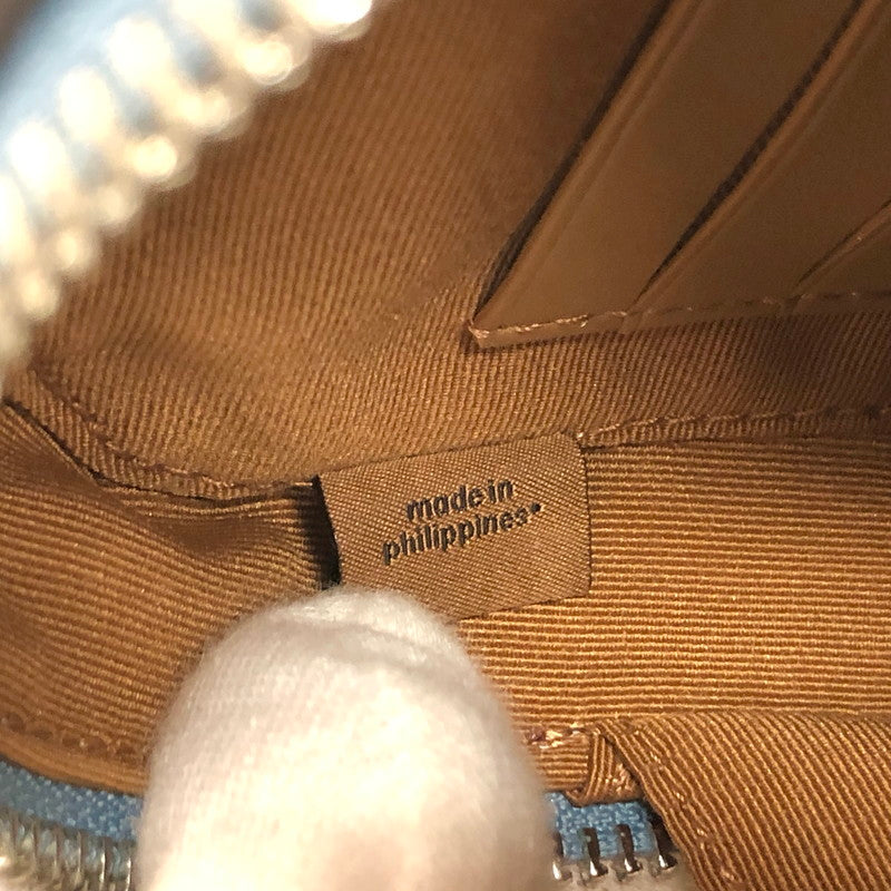 【中古品】【レディース】 COACH コーチ CH152 エヴァ フォーン クロスボディ・シグネチャー シャンブレー ショルダーバッグ ミニバッグ 鞄 180-251217-rs-02-fur カラー：ブルー・サックス系 万代Net店