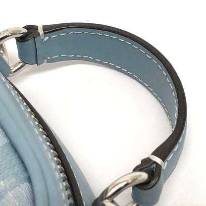 【中古品】【レディース】 COACH コーチ CH152 エヴァ フォーン クロスボディ・シグネチャー シャンブレー ショルダーバッグ ミニバッグ 鞄 180-251217-rs-02-fur カラー：ブルー・サックス系 万代Net店