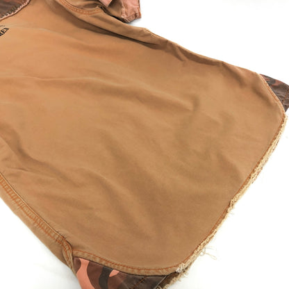 【現状渡し品】【メンズ】 AVIREX アヴィレックス MILITARY SHIRT A-75 ミリタリー 半袖 シャツ 迷彩柄 トップス 古着 145-260528-rs-03-fur サイズ：M カラー：サーモンピンク系 万代Net店