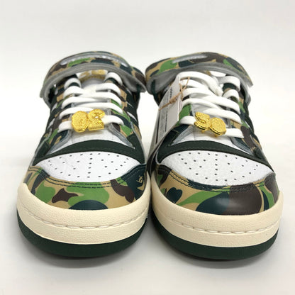 【中古品】【メンズ】 adidas アディダス × A BATHING APE FORUM 84 LOW 30TH ANNIVERSARY "GREEN CAMO" ID4771 フォーラム スニーカー シューズ 迷彩 靴 161-251217-rs-03-fur サイズ：26.0cm US8 カラー：カモフラージュ(グリーン系) 万代Net店