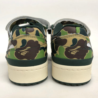 【中古品】【メンズ】 adidas アディダス × A BATHING APE FORUM 84 LOW 30TH ANNIVERSARY "GREEN CAMO" ID4771 フォーラム スニーカー シューズ 迷彩 靴 161-251217-rs-03-fur サイズ：26.0cm US8 カラー：カモフラージュ(グリーン系) 万代Net店