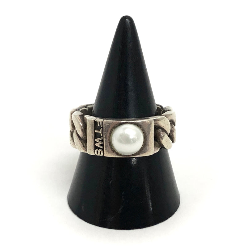 【中古品】【メンズ】 FOR THOSE WHO SIN フォー・ゾーズ・フー・シン CUBAN SHELL RING 指輪 リング パール シルバー 925 アクセサリー 192-260528-rs-04-fur サイズ：US8(約16号～17号相当) カラー：シルバー/ホワイト 万代Net店