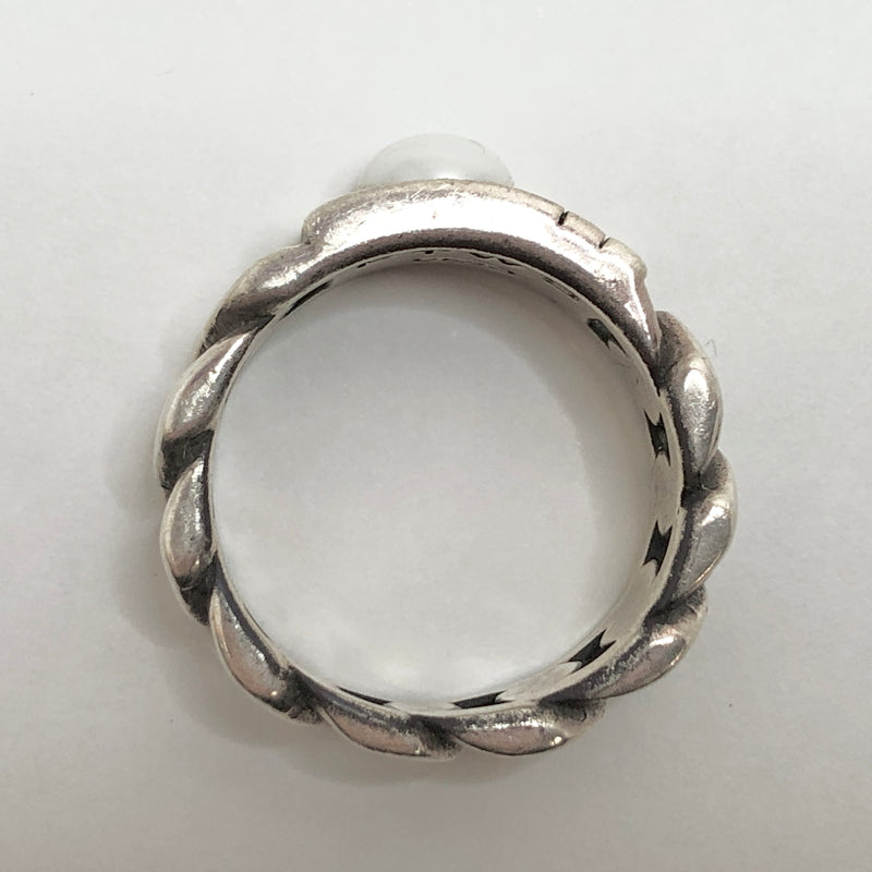 【中古品】【メンズ】 FOR THOSE WHO SIN フォー・ゾーズ・フー・シン CUBAN SHELL RING 指輪 リング パール シルバー 925 アクセサリー 192-260528-rs-04-fur サイズ：US8(約16号～17号相当) カラー：シルバー/ホワイト 万代Net店