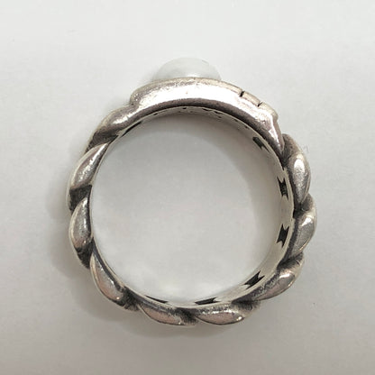 【中古品】【メンズ】 FOR THOSE WHO SIN フォー・ゾーズ・フー・シン CUBAN SHELL RING 指輪 リング パール シルバー 925 アクセサリー 192-260528-rs-04-fur サイズ：US8(約16号～17号相当) カラー：シルバー/ホワイト 万代Net店