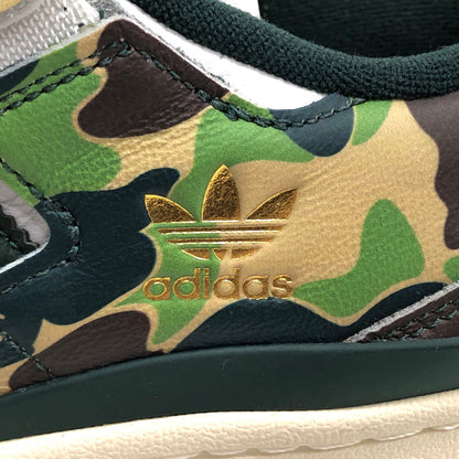 【中古品】【メンズ】 adidas アディダス × A BATHING APE FORUM 84 LOW 30TH ANNIVERSARY "GREEN CAMO" ID4771 フォーラム スニーカー シューズ 迷彩 靴 161-251217-rs-03-fur サイズ：26.0cm US8 カラー：カモフラージュ(グリーン系) 万代Net店