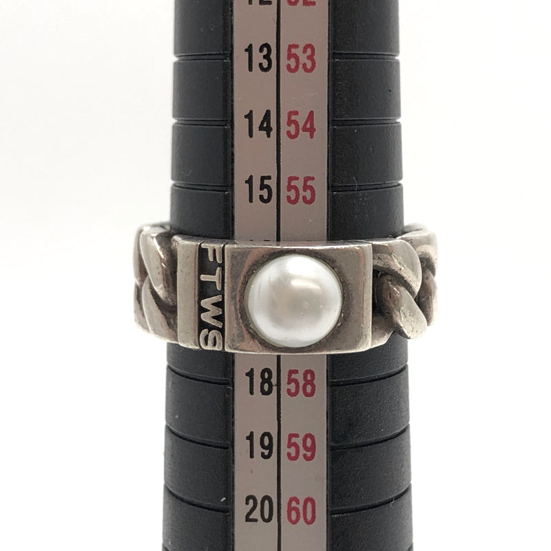【中古品】【メンズ】 FOR THOSE WHO SIN フォー・ゾーズ・フー・シン CUBAN SHELL RING 指輪 リング パール シルバー 925 アクセサリー 192-260528-rs-04-fur サイズ：US8(約16号～17号相当) カラー：シルバー/ホワイト 万代Net店