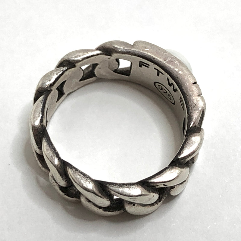 【中古品】【メンズ】 FOR THOSE WHO SIN フォー・ゾーズ・フー・シン CUBAN SHELL RING 指輪 リング パール シルバー 925 アクセサリー 192-260528-rs-04-fur サイズ：US8(約16号～17号相当) カラー：シルバー/ホワイト 万代Net店