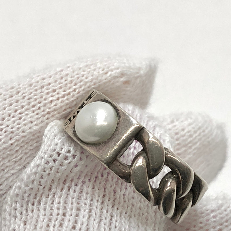 【中古品】【メンズ】 FOR THOSE WHO SIN フォー・ゾーズ・フー・シン CUBAN SHELL RING 指輪 リング パール シルバー 925 アクセサリー 192-260528-rs-04-fur サイズ：US8(約16号～17号相当) カラー：シルバー/ホワイト 万代Net店