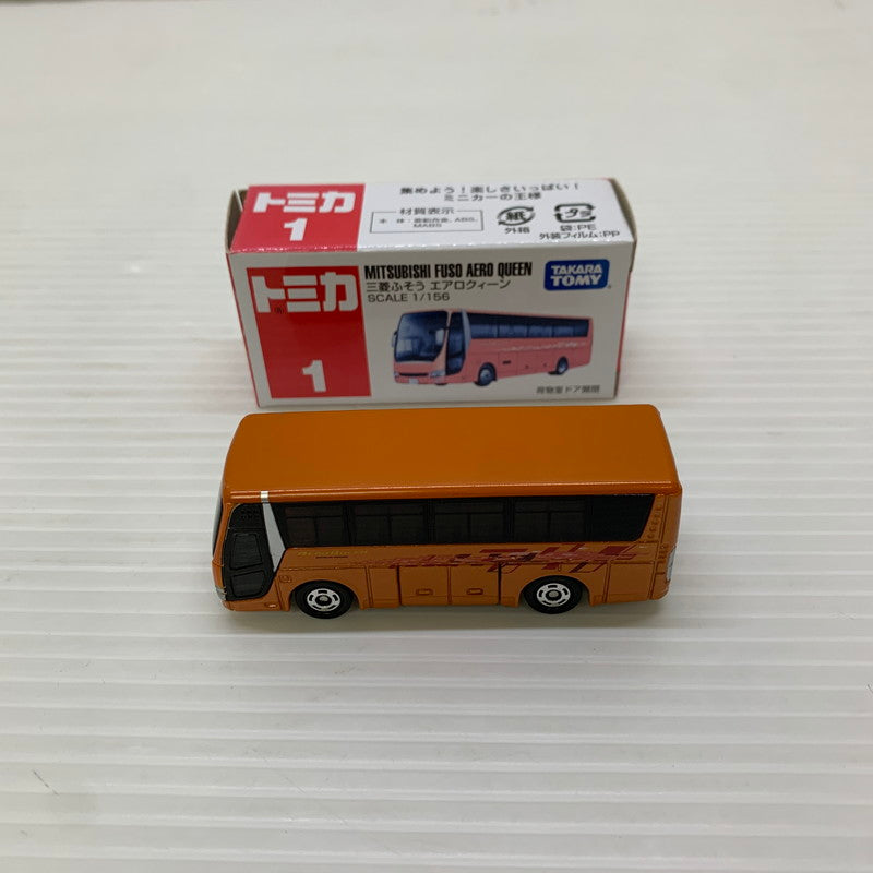 【中古品】 タカラトミー トミカ 三菱ふそう エアロクィーン 1/156 ミニカー 長期保管品 062-251212-AS-8-min 万代Net店