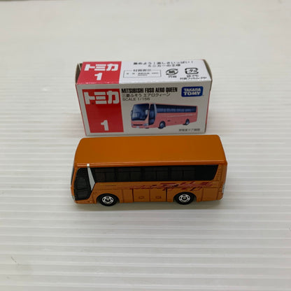 【中古品】 タカラトミー トミカ 三菱ふそう エアロクィーン 1/156 ミニカー 長期保管品 062-251212-AS-10-min 万代Net店