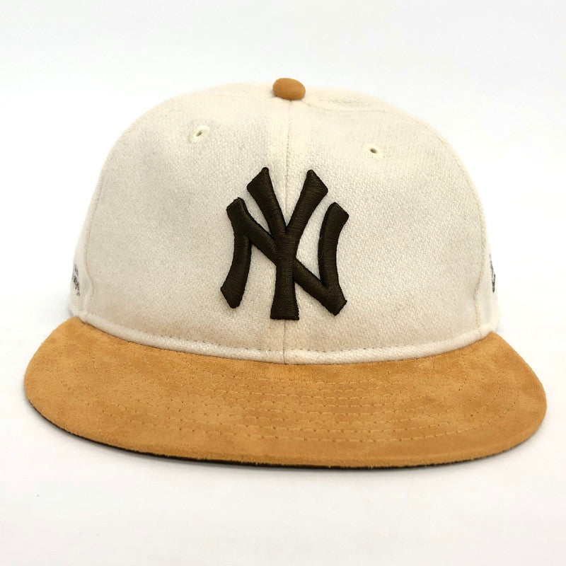 【現状渡し品】【メンズ/レディース】 NEW ERA ニューエラ RC 9FIFTY ニューヨーク・ヤンキース オフホワイト マスタードスウェードバイザー キャップ 帽子 アクセサリー 185-260305-rs-05-fur サイズ：F カラー：オフホワイト系/マスタード 万代Net店