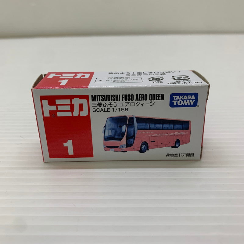 【中古品】 タカラトミー トミカ 三菱ふそう エアロクィーン 1/156 ミニカー 長期保管品 062-251212-AS-8-min 万代Net店
