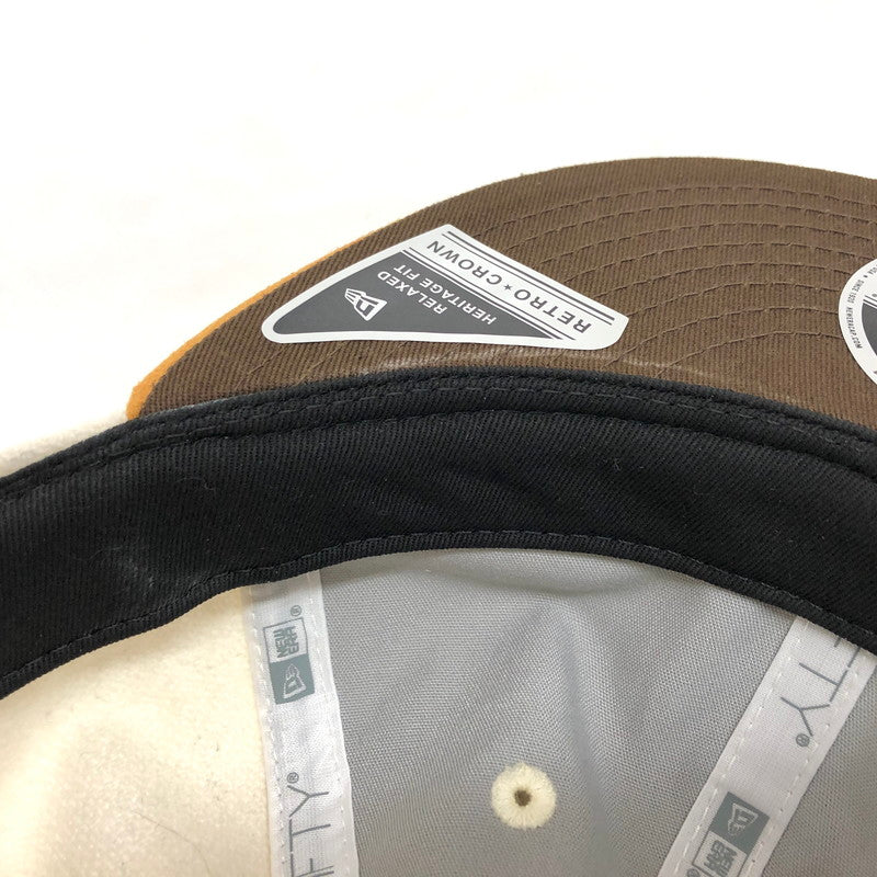 【現状渡し品】【メンズ/レディース】 NEW ERA ニューエラ RC 9FIFTY ニューヨーク・ヤンキース オフホワイト マスタードスウェードバイザー キャップ 帽子 アクセサリー 185-260305-rs-05-fur サイズ：F カラー：オフホワイト系/マスタード 万代Net店