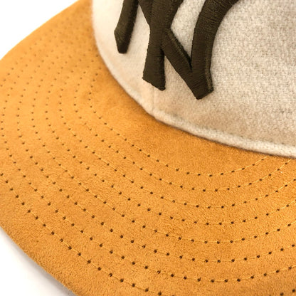 【現状渡し品】【メンズ/レディース】 NEW ERA ニューエラ RC 9FIFTY ニューヨーク・ヤンキース オフホワイト マスタードスウェードバイザー キャップ 帽子 アクセサリー 185-260305-rs-05-fur サイズ：F カラー：オフホワイト系/マスタード 万代Net店