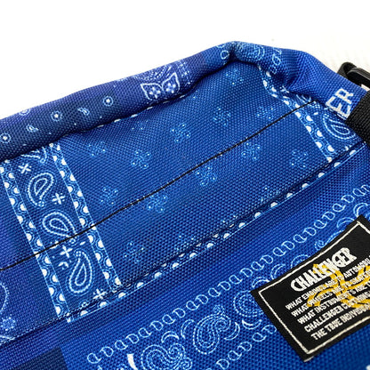 【中古品】【メンズ/レディース】 CHALLENGER チャレンジャー CLG-AC 022-014 BANDANA SHOULDER POUCH バンダナ ショルダー ポーチ カバン 鞄 188-260731-cs-10-izu カラー：ブルー 万代Net店