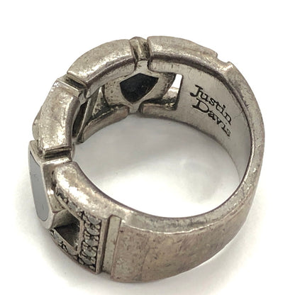 【現状渡し品】【メンズ】 Justin Davis ジャスティンデイビス LAVISH DELUXE RING SRJ340 ラヴィッシュ デラックス リング 指輪 シルバー 925 アクセサリー 192-250212-rs-03-fur サイズ：実寸 約18号 カラー：シルバー 万代Net店